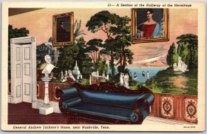 A Section of Hallway Hermitage Gen. Andrew Jackson's Home Nashville TN Postcard