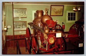 Fire Truck Engine - Fireman Postcard - New Bern - North Carolina