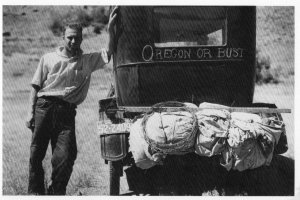 Vernon Evans Migrant to Oregon from S. Dakota 1936 By Arthur Rothstein ©1981 P.C