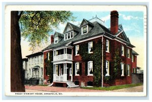 Peggy Stewart House Annapolis MD Maryland Postcard (T1)