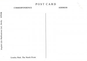 Surrey Postcard - The North Front, Loseley Park, Guildford