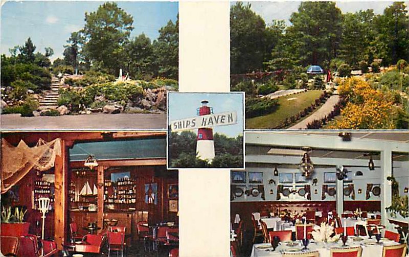 MA, Lynnfield, Massachusetts, Ships Haven Restaurant, MultiView, Thwing No 13175 