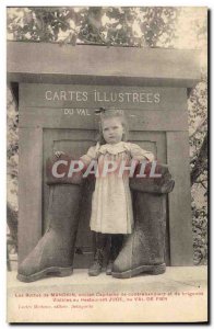 Postcard Old Advertisement picture cards Child boots chuck Smuggler Restauran...