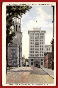 New Hampshire, Manchester - Market & Hanover Streets - [NH-367]