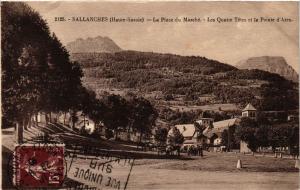 CPA SALLANCHES - La Place du Marche-Les Quatre Tetes (248054)