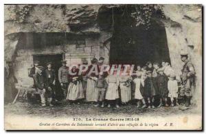 Soissons - Caves and Careers Soissonnais serving as & # 39abris to refugees i...