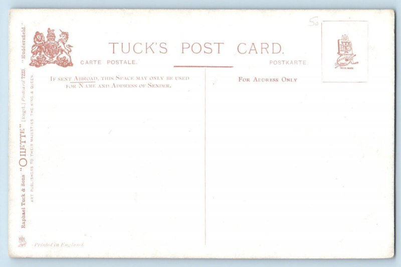 Huddersfield Yorkshire England Postcard Parish Church c1910 Oilette Tuck Art