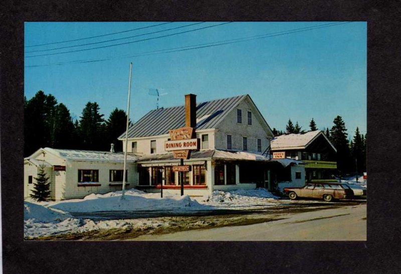 ME Kern's Kerns Inn Dining Room Restaurant & Motel Hotel Eustis MAINE Po...