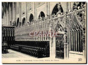 Old Postcard Albi Cathedral Ste Cecile Choir Stalls