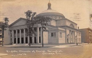 Chicago Illinois 8th Church of Christ Scientist Real Photo Postcard AA68863