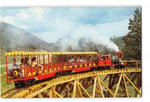 Angola Indiana IN Vintage Postcard Buck Lake Ranch 1863 Frontier Train Replica