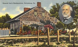 Civil War, Gettysburg HQ of General Robert E Lee, Gettysburg, PA,  Old Postcard