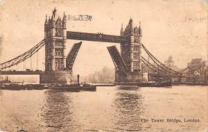 uk4188 the tower bridge   london  real photo  uk