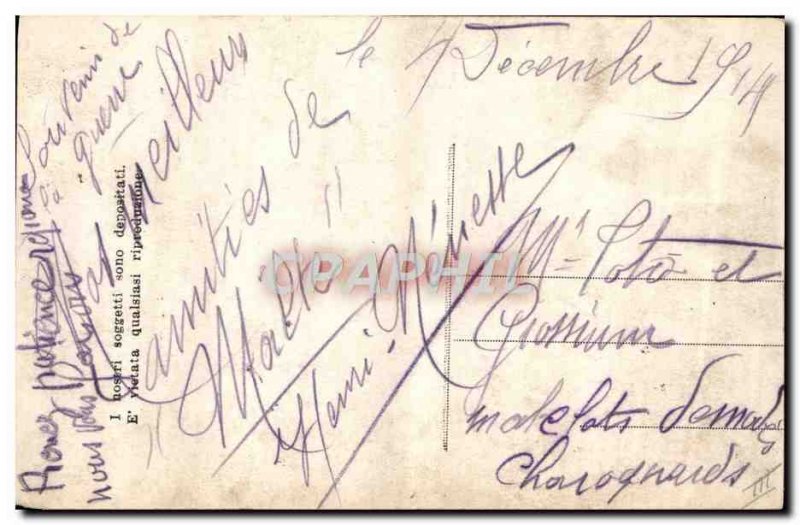 Postcard Old Political Satirical Army