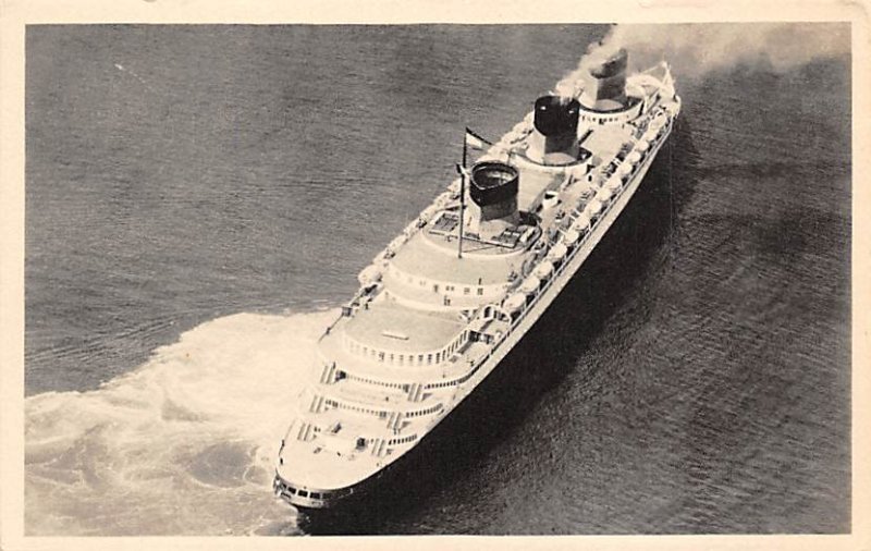 SS Normandie French Line Ship Unused 