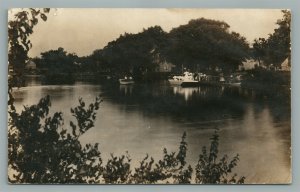 BELMAR NJ BOATING ANTIQUE REAL PHOTO POSTCARD RPPC