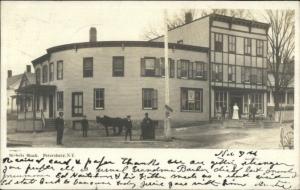 Petersburg NY Nichols Block Nice Street Scene 1906 Real Photo Postcard