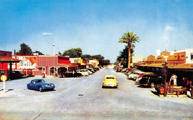 SCOTTSDALE, AZ Street Scene Arizona Old West Town ca 1950s Vintage Postcard