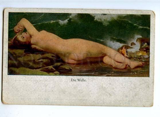 176058 Nude MERMAID Siren WAVE Vintage Colorful PC