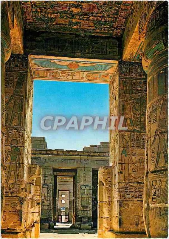 CPM Luoxor Medinet Habou vue intérieure du temple de Ramses II 