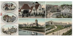 Exhibition Belgium lot 7 postcards Exposition Brussels 1910 