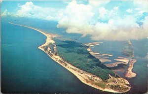 Postcard Alabama Gulf Coast Clouds over Dauphin Island Resort Center 1967 V173