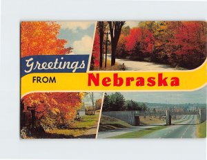 Postcard Greetings From Nebraska USA