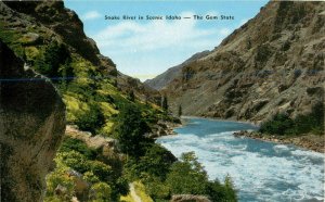 Postcard Snake River in Scenic Idaho, The Gem State