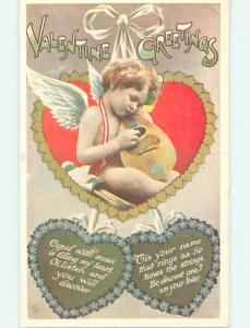 Reproduction valentine music CUPID PLAYS A MANDOLIN GUITAR r4048@