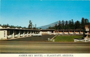 Amber Sky Motel Route 66 Flagstaff Arizona roadside Dexter Postcard 21-1705