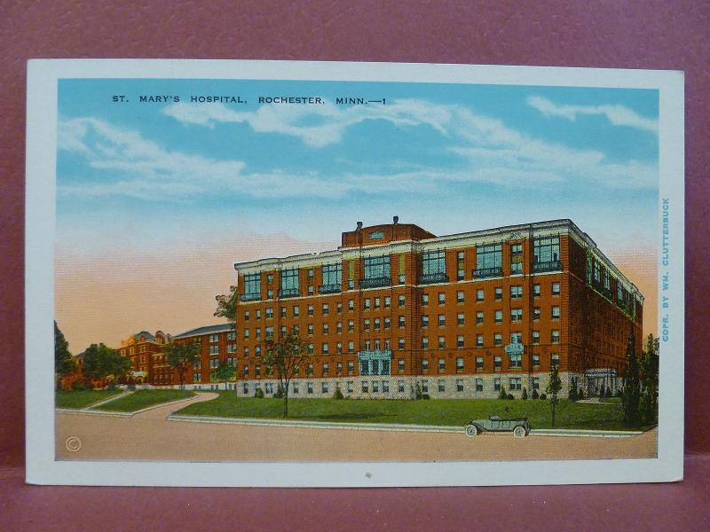 Old Postcard MN Rochester St. Mary's Hospital