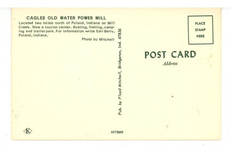 IN - Poland. Cagles Old Water Power Mill