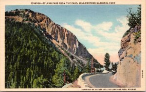 Postcard Yellowstone -  Sylvan Pass from the East