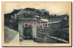 Old Postcard The Alps Briancon Pinerolo Gate and Fort du Chateau