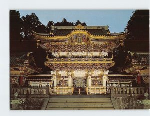 Postcard The Yomeimon Gate in twilight, Nikko, Japan