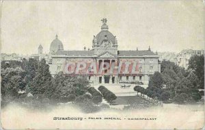 Postcard Old Strasbourg Palais Imperial Kaiserpalast Advertisement Chamagne R...