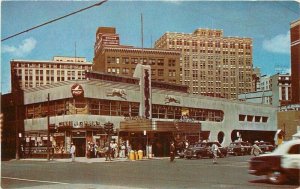 Detroit Michigan Greyhound Bus Air Lines Terminal Colorpicture Postcard 21-6106