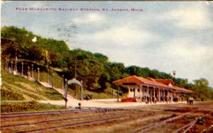 MI - St Joseph. Pere Marquette Railway Station