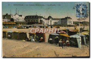 Old Postcard Trouville Casino Municipal Beach