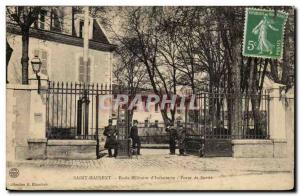 Saint Maixent Old Postcard Military School & # 39infanterie Gate output