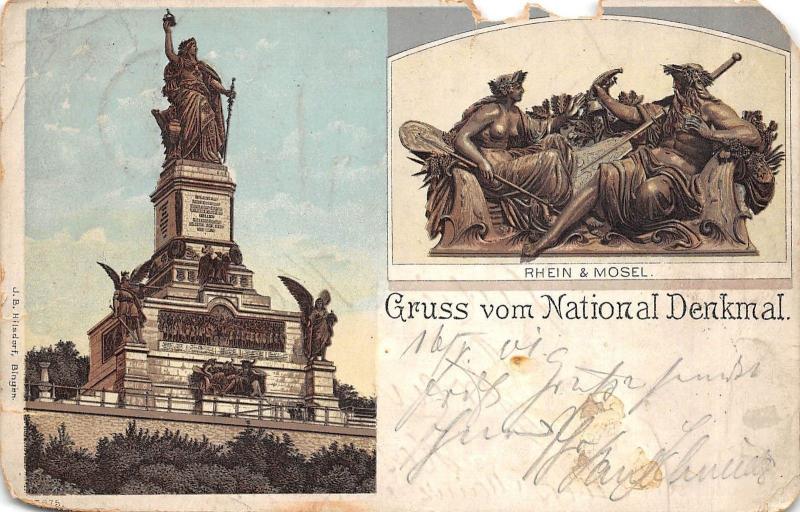 BR37452 Gruss vom National denkmal Rhein and mose; germany