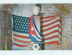 Unused Pre-1980 PATRIOTIC - FLAG AND STATUE AT MUSEUM Key West Florida FL hs9725