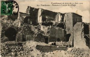 CPA Tremblement de terre du 11 Jun 1909 Vernegues Maisons a l'entrée (293512)