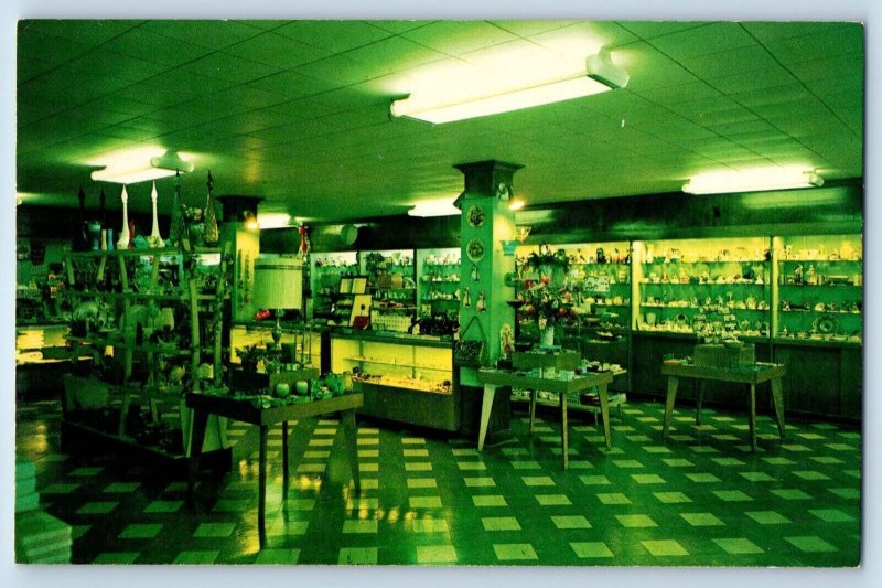 Port Carling Ontario Canada Postcard Corner of Tuck Shop Interior c1950's