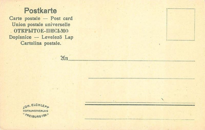 South Black Forest Baden Württemberg, Woman Signed Bühler Postcard