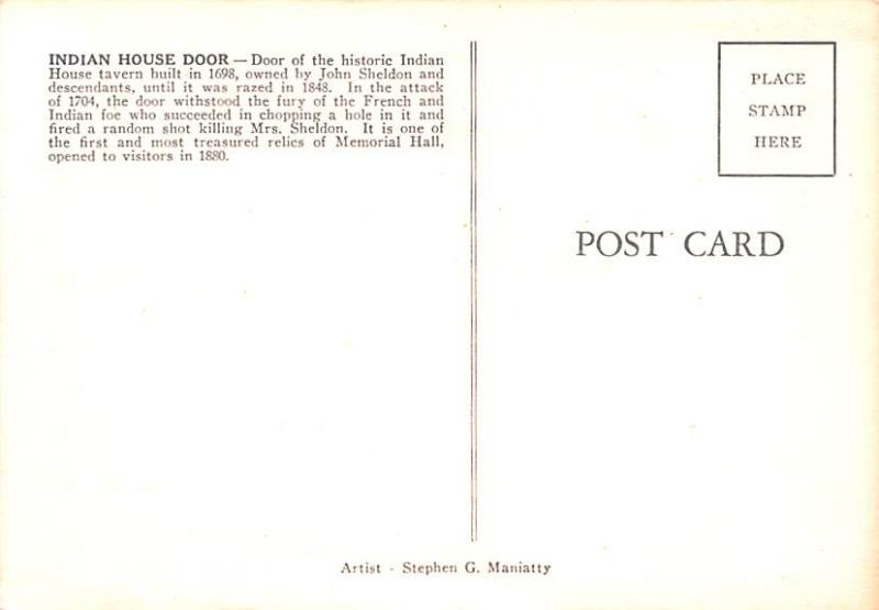 Indian House Door - Memorial Hall