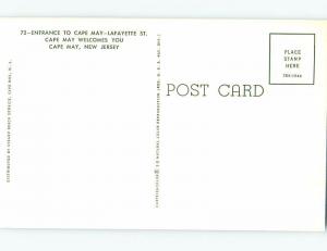 Unused Pre-1980 STREET SCENE Cape May New Jersey NJ hp1903