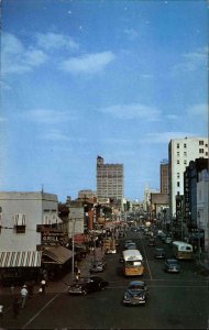 Jackson Mississippi MS Capitol Street Scene Bus Buses Vintage Postcard