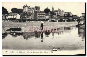 Old Postcard Pau Pont Chateau of Jurancon and Hotels