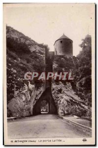 Besancon Old Postcard Door taillee